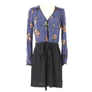 Rebecca Taylor silk floral dress, sz 4 / small